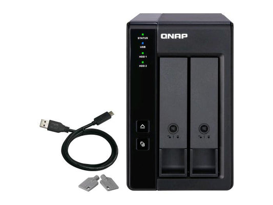 Qnap 2-Bay 3.5In Sata Hdd Usb 3.1 Gen2 10Gbps Type-C Hardware Raid