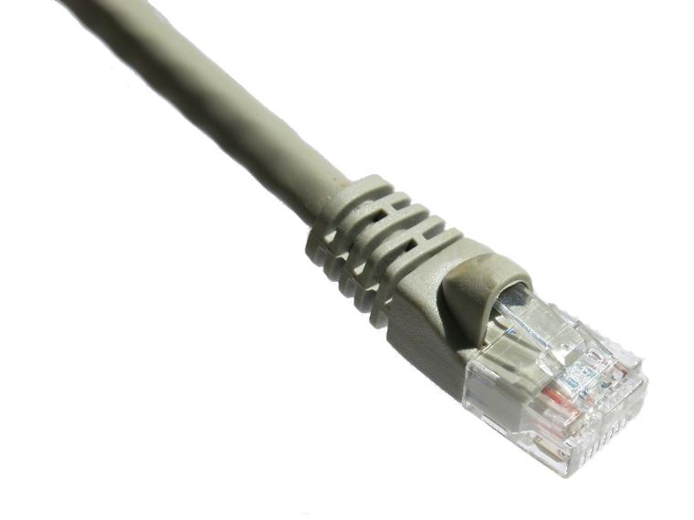 Cable de conexión Axiom Cat6A de 650 MHz, 4,2 m, con funda moldeada (gris)