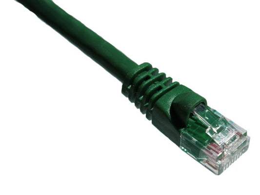 Cable de conexión Axiom Cat6A de 650 MHz, 4,2 m, con funda moldeada (verde)