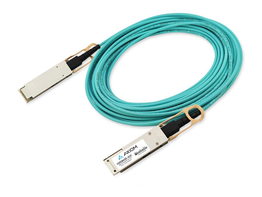 Câble optique actif Axiom 100Gbase-AOC Qsfp28 compatible Juniper 3M