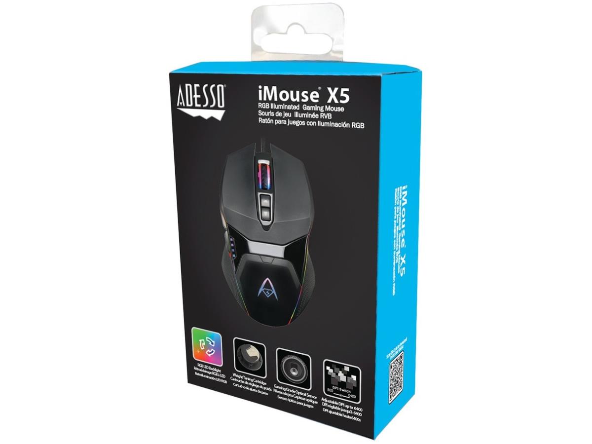 Souris de jeu programmable RVB 6400 DPI