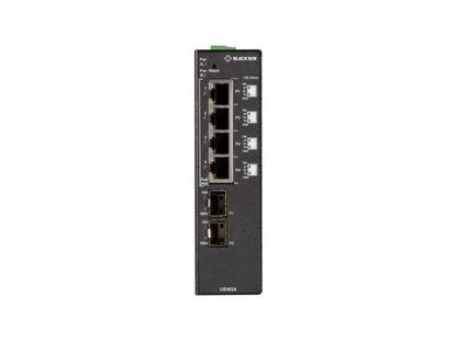Black Box Corp 4P 10/100/1000Bt 60W Poe 2P Sfp Ind Unmgd Switch