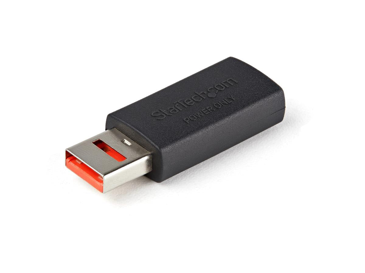 Startech.Com Secure Charging Usb Data Blocker Adapter, Male To Fem