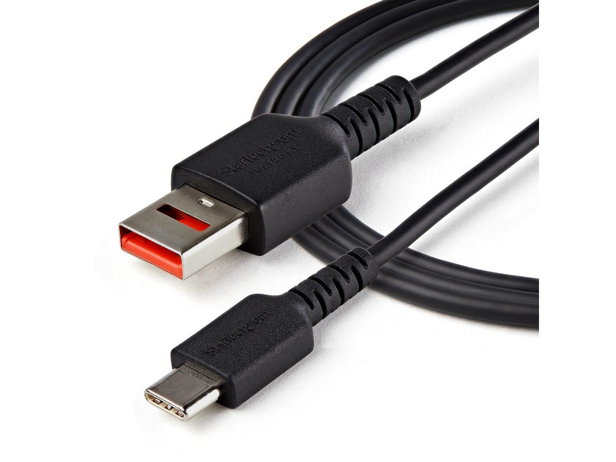 Startech.Com 3Ft (1M) Secure Charging Cable, Usb-A To Usb-C Data B