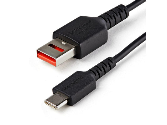 Cable de carga segura Startech.Com de 1 m (3 pies), USB-A a USB-C, datos B