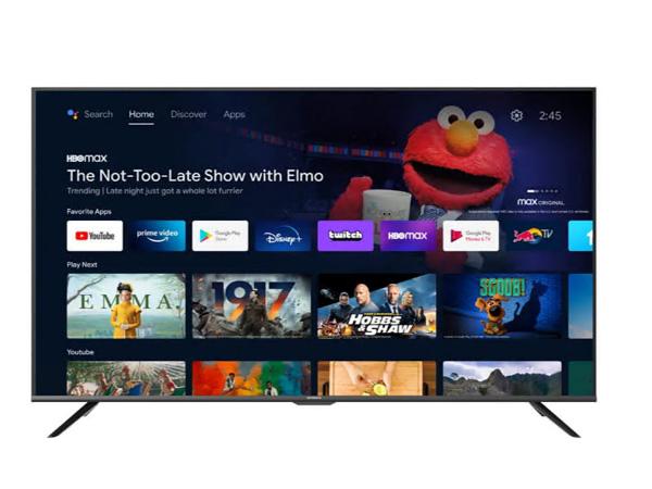 Téléviseur Android Skyworth 55 pouces avec Google Assistant UHD sans cadre