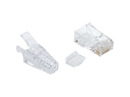 Black Box Corp Cat6A Modular Plugs With Clear Boots Utp 100 Pack