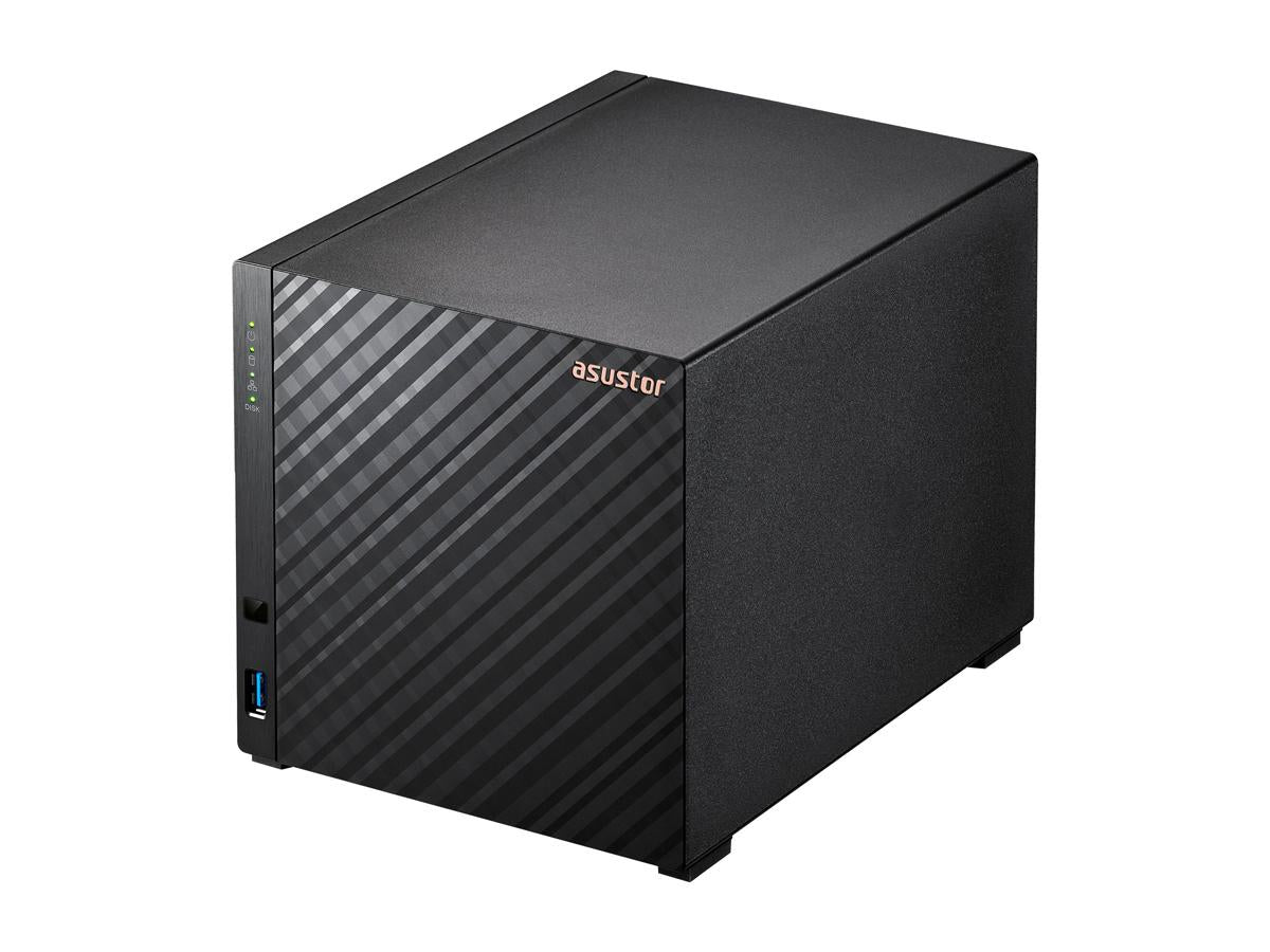 Asustor NAS 4 baies Realtek Rtd1296 Quad-Core 1,4 GHz 1 Go 2,5 Gbex1 US