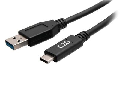Cable USB-C a USB-A de alta velocidad C2G de 6 pulgadas y 5 Gbps macho a macho - Cable USB-C