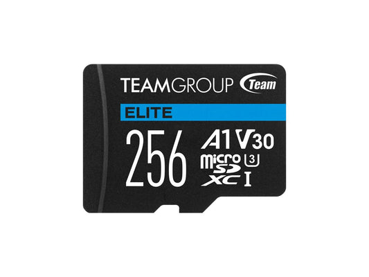 Unidad de almacenamiento portátil Team Elite Usdxc de 256 GB UHS-I U3 V30 A1 con adaptador