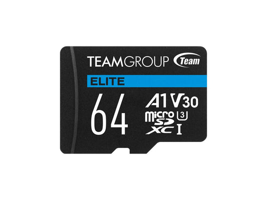 Unidad de almacenamiento portátil Team Elite Usdxc de 64 GB UHS-I U3 V30 A1 con adaptador