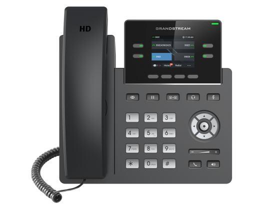 Grandstream 4 Lines, 2 Sip Accounts,  2.4 In Scrn (Color), Poe