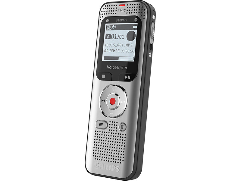 Grabadora Philips estéreo de 2 micrófonos