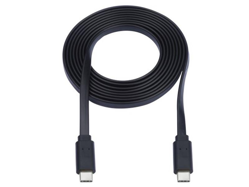 Eaton Tripp Lite Series Usb-C Flat Cable (M/M), Usb 2.0, Black, 3