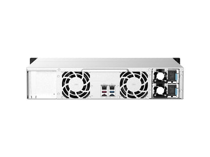 QNAP 2U NAS/ISCSI de 12 bahías con procesador IP. AMD Ryzen V1500B de cuatro núcleos a 2,2 GHz.