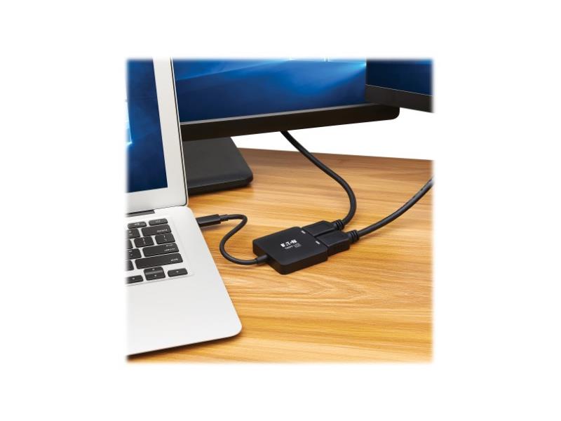 Adaptateur USB-C Eaton Tripp Lite Series, double écran – 4K 60 Hz HDMI