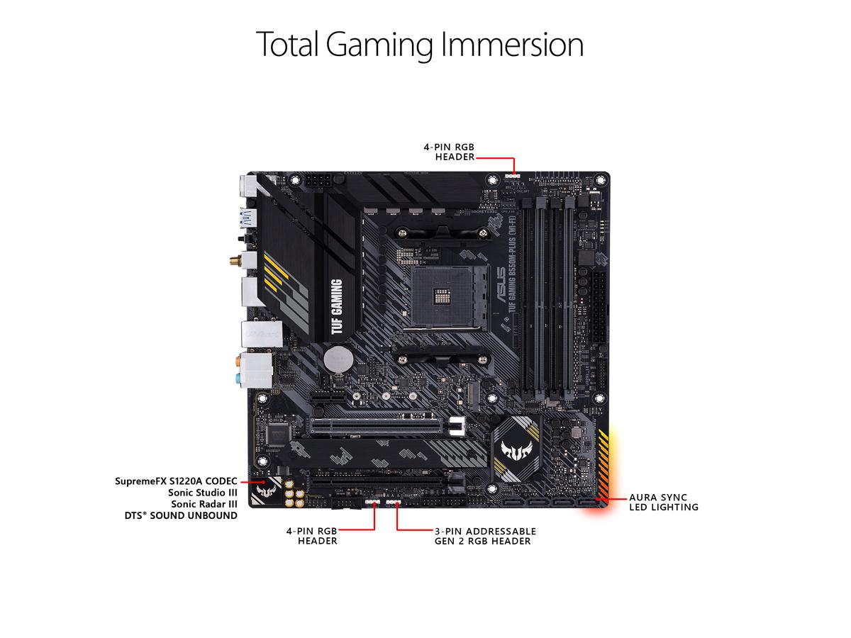 Asustuf Gaming B550-Plus Wifi Ii Amd Ryzen 5000 Series/ 5000 G-Ser