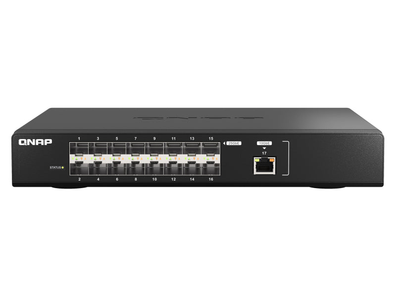 Qnap Qsw-M2116P-2T2S, conmutador de administración PoE, 16 puertos de 2,5 GbE W