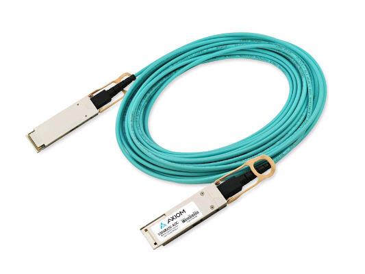 Câble optique actif Axiom 100Gbase-AOC Qsfp28 compatible Juniper 2 m