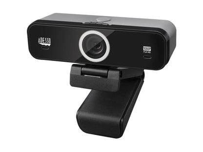 Webcam HD Adesso 1080P avec fonction audio/vidéo à champ de vision réglable intégré