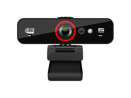 Webcam HD Adesso 1080P avec reconnaissance faciale Windows Hello Build-I