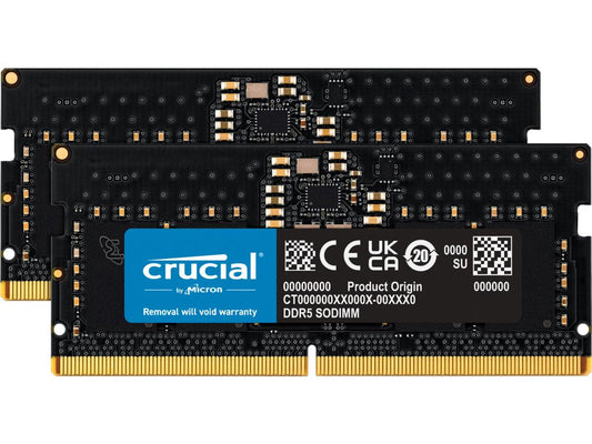 Kit Micron Crucial 16 Go avec 2 x 8 Go DDR5-4800 Sodimm