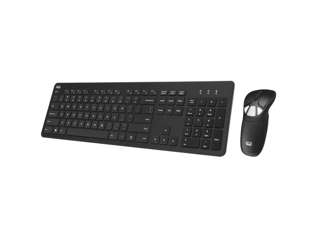 Souris mobile sans fil Adesso Presenter avec clavier pleine taille