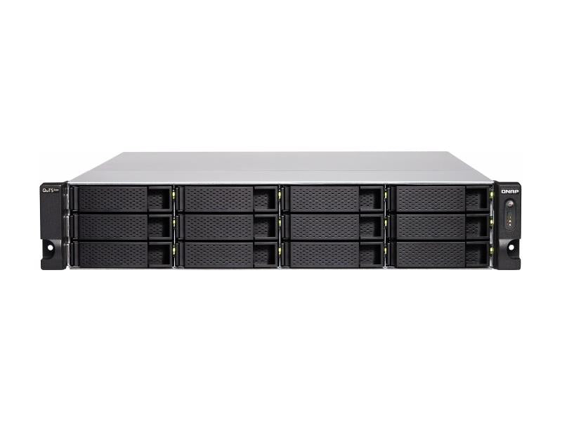 QNAP 2U 18 bahías (12 de 3,5 pulgadas + 6 de 2,5 pulgadas SATA 6 Gbps) Qts Hero Nas/Is