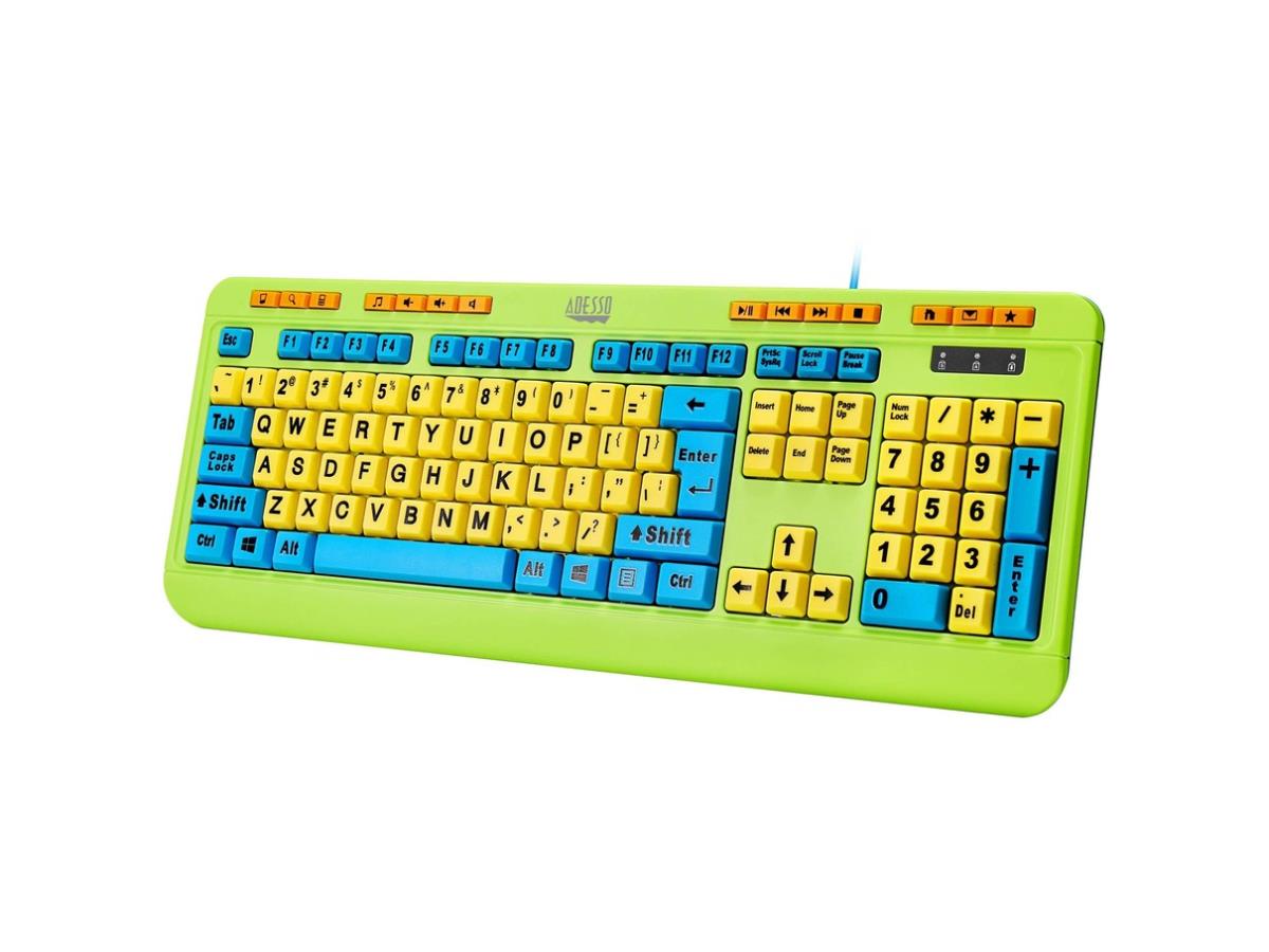 Adesso Antimcrbial Dktp Mltimed Keybd & Mse Cmb F/ Kids