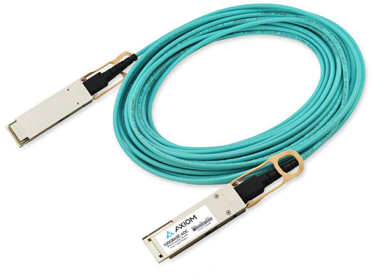 Câble optique actif Axiom 100Gbase-AOC Qsfp28, compatible HP, 2 m