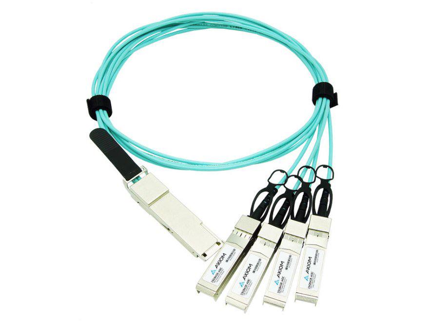 Axiom 40Gbase-Aoc Qsfp+ To 4 Sfp+ Active Optical Cable Brocade Com