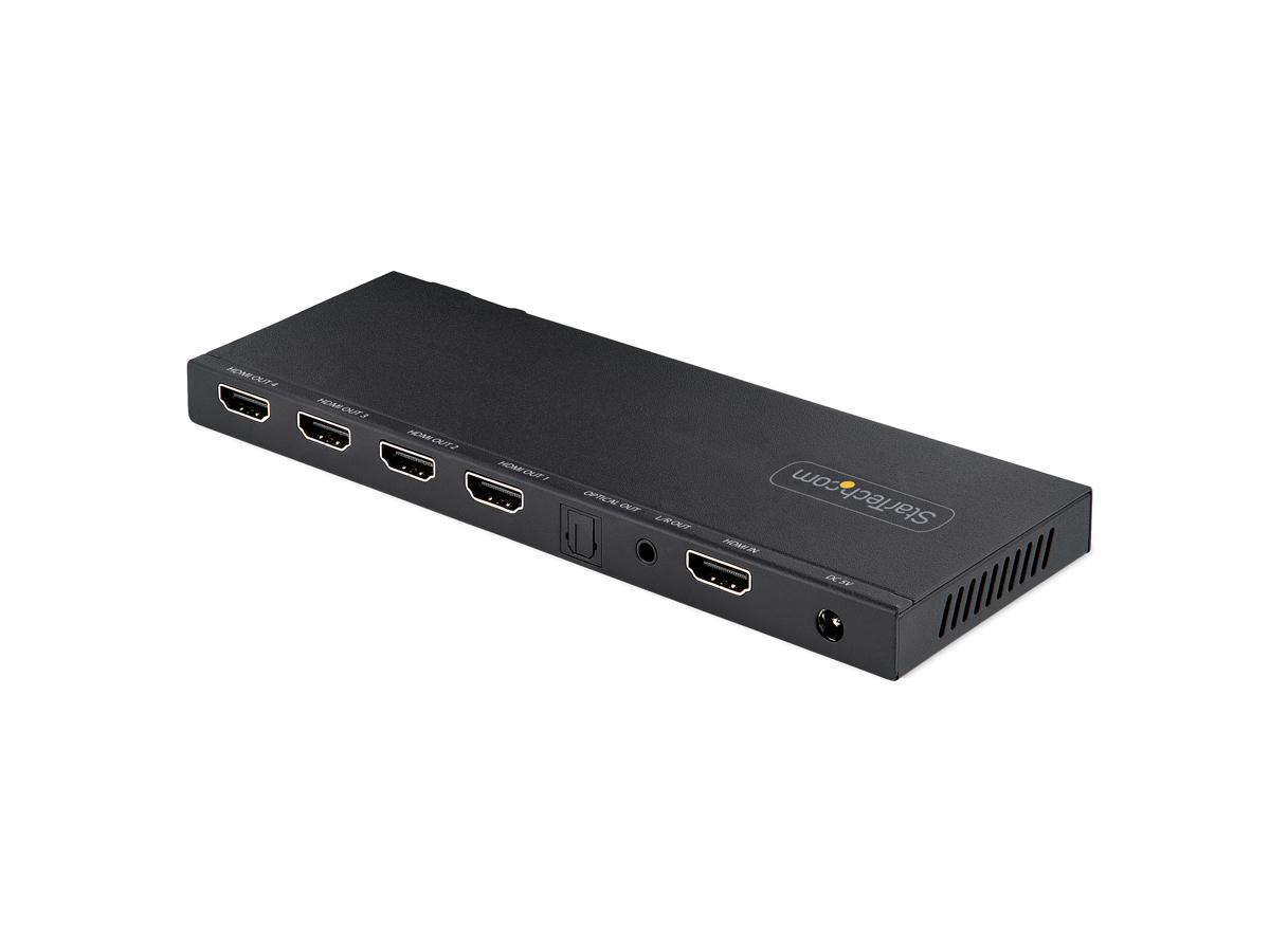 Startech.Com 4-Port Hdmi Splitter, 4K 60Hz Hdmi 2.0 Video, 1 In 4