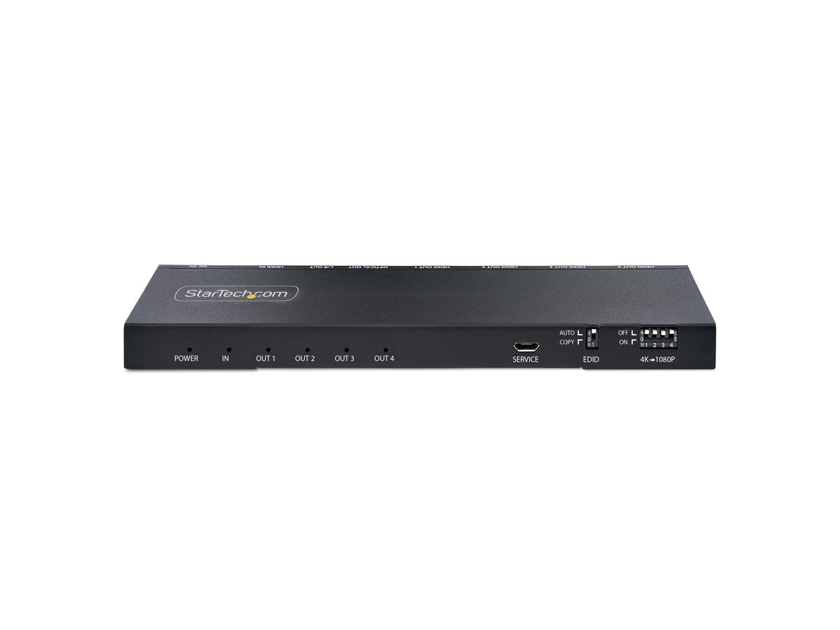 Startech.Com 4-Port Hdmi Splitter, 4K 60Hz Hdmi 2.0 Video, 1 In 4