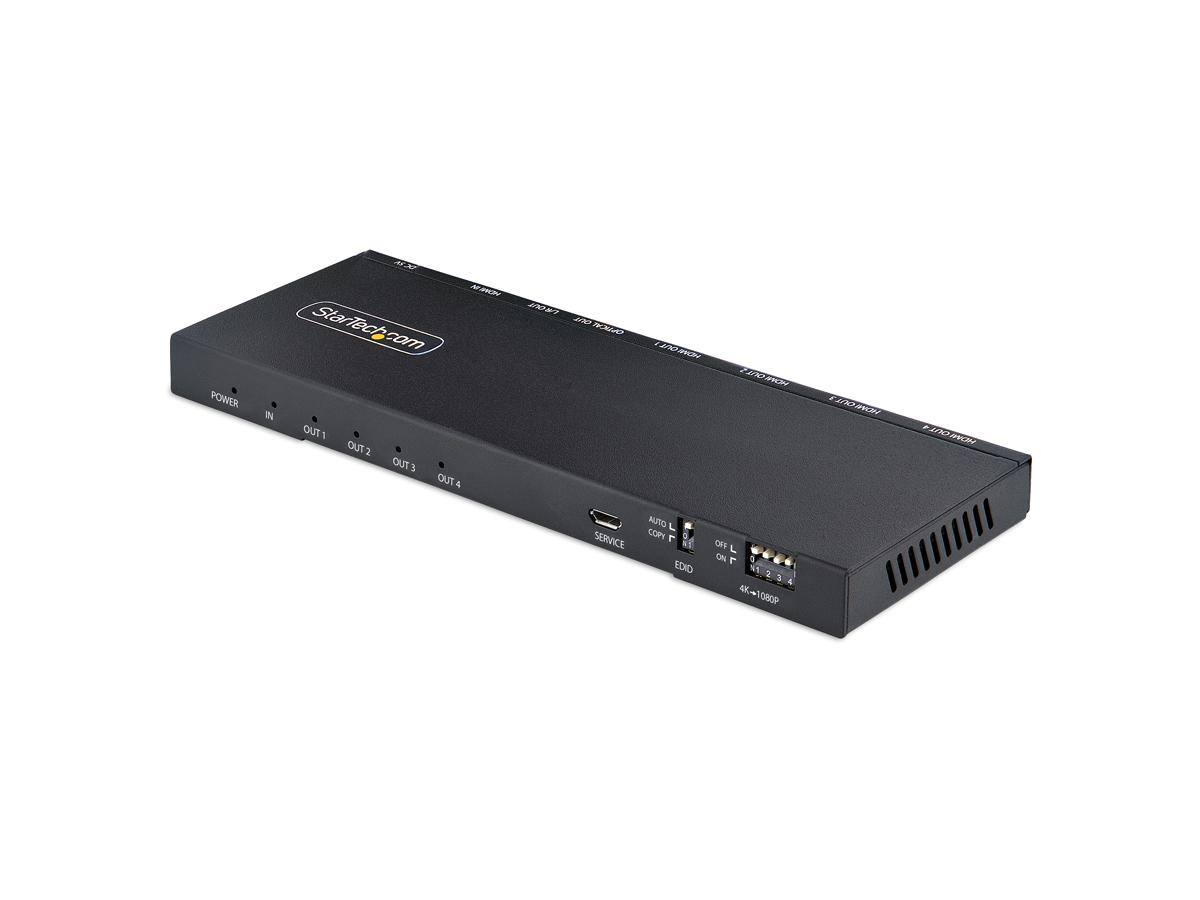 Startech.Com 4-Port Hdmi Splitter, 4K 60Hz Hdmi 2.0 Video, 1 In 4