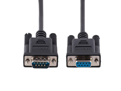 Cable de módem nulo serie RS232 de 3 m de Startech.Com, cable serie cruzado