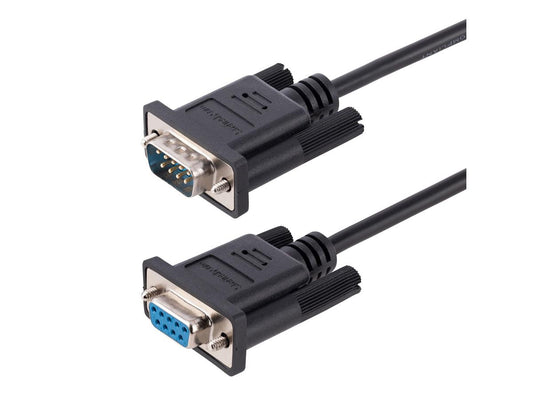 Cable de módem nulo serie RS232 de 3 m de Startech.Com, cable serie cruzado