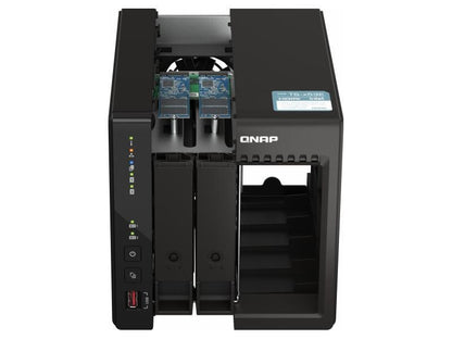NAS de escritorio de alto rendimiento de 2 bahías de QNAP con procesador Intel Celeron de 4 núcleos