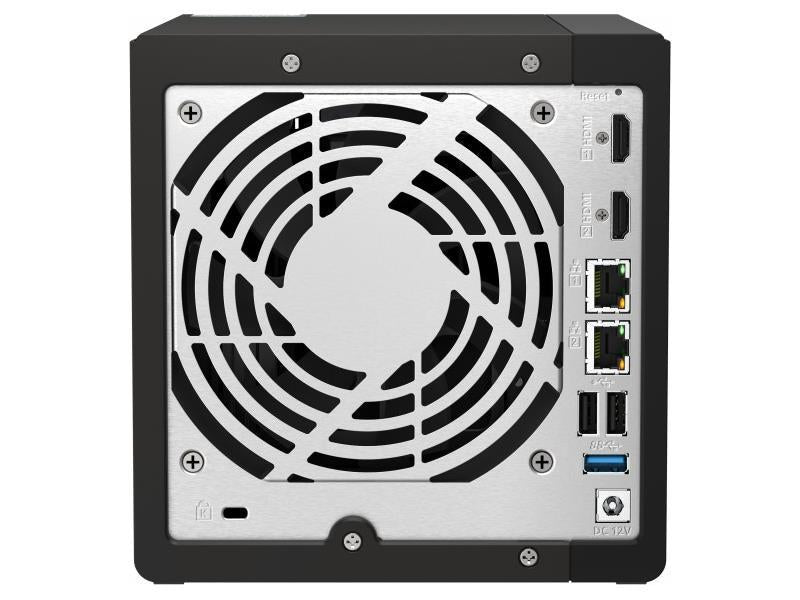 NAS de escritorio de alto rendimiento de 4 bahías de QNAP con procesador Intel Celeron de 4 núcleos