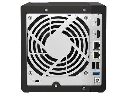 NAS de escritorio de alto rendimiento de 4 bahías de QNAP con procesador Intel Celeron de 4 núcleos