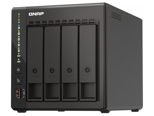 NAS Qnap hautes performances à 4 baies pour ordinateur de bureau avec processeur Intel Celeron 4 cœurs