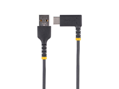 Cable de carga USB A a C Startech.Com de 6 pulgadas (15 cm) en ángulo recto, color negro