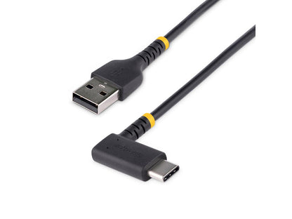Cable de carga USB A a C Startech.Com de 6 pulgadas (15 cm) en ángulo recto, color negro