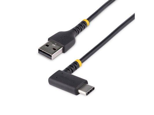 Cable de carga USB A a C Startech.Com de 6 pulgadas (15 cm) en ángulo recto, color negro