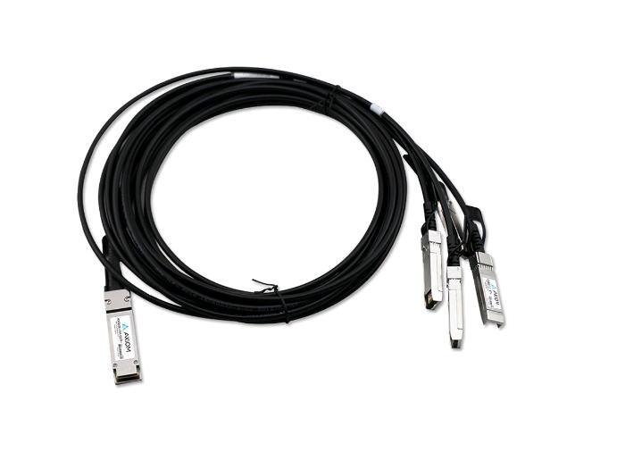 DAC pasivo Axiom 100Gbase-Cr4 Qsfp28 a 4 Sfp28 compatible con Mellanox