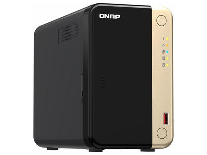 Nas de escritorio de alto rendimiento de 2 bahías Qnap Ts-264. Procesos Intel 4C/4T
