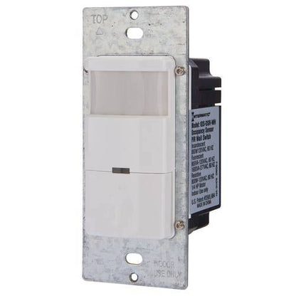 Intermatic Commercial PIR Occupancy Vacancy Sensor Wall Switch, No Neutral,White (IOS-DSR-WH)
