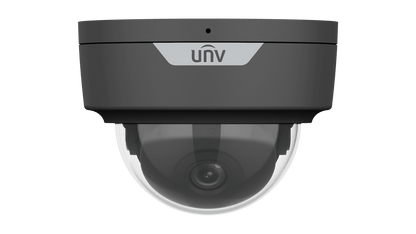 Uniview 5MP LightHunter Fixed IR Dome Network Camera, IK10, IP67, 2.8mm Black (IPC325SS-ADF28K-I1-BK)