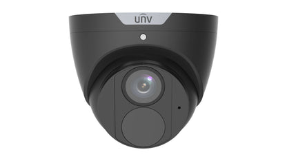 Univew UNV 4MP Network IR Turret Camera, Fixed2.8mm, Black (IPC3614SR-ADF28KM-H-BK)