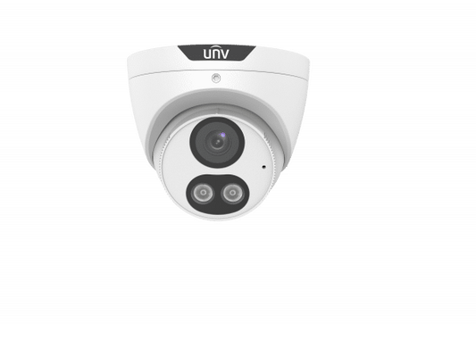 Uniview Network ColourHunter Eyeball, Warm Light LED 30m, 5MP, POE, Fixed 2.8mm (IPC3615SE-ADF28KM-WL-I0)