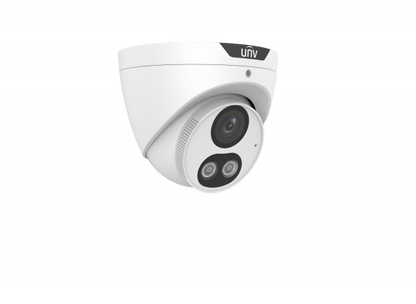 Uniview Network ColourHunter Eyeball, Warm Light LED 30m, 5MP, POE, Fixed 2.8mm (IPC3615SE-ADF28KM-WL-I0)